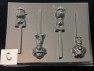 508sp Puppy Patrol Dogs Chocolate Candy Lollipop Mold FACTORY SECOND